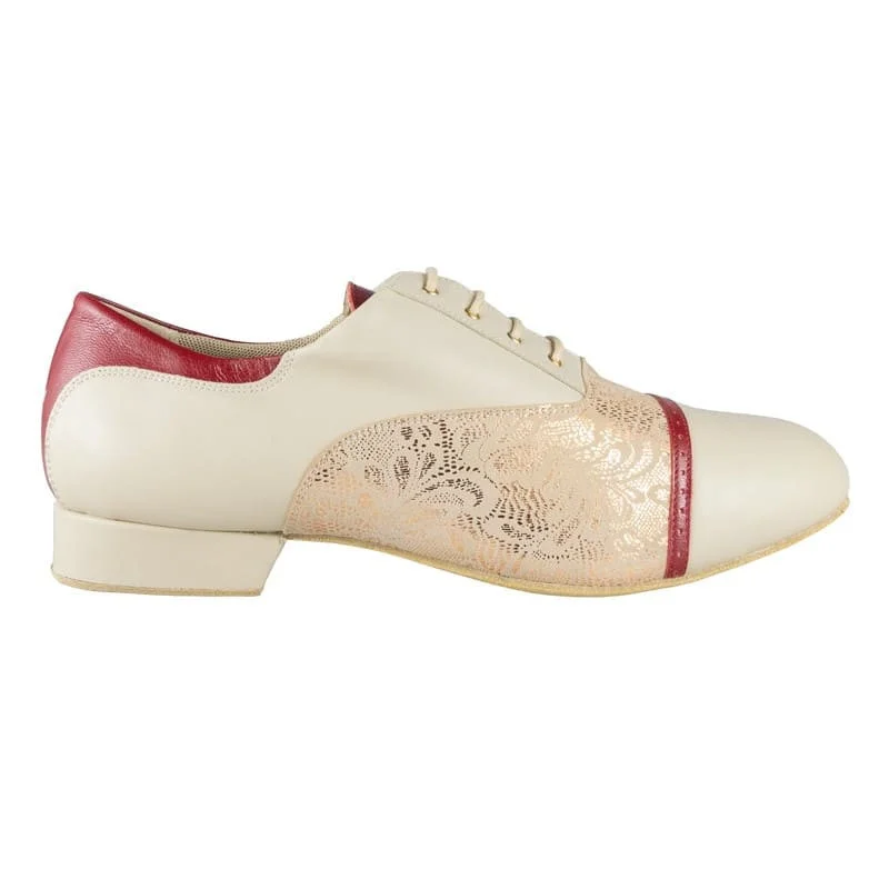 TANGOLERA 105 BEIGE ROUGE chaussures de tango