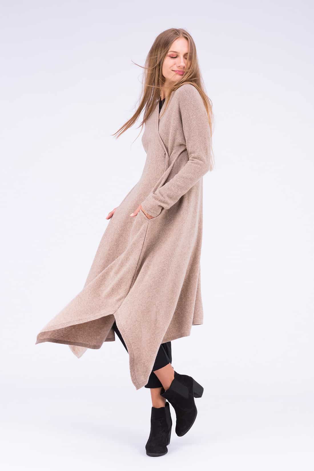 Beige wool dress-coat ILULISSAT – Image 6