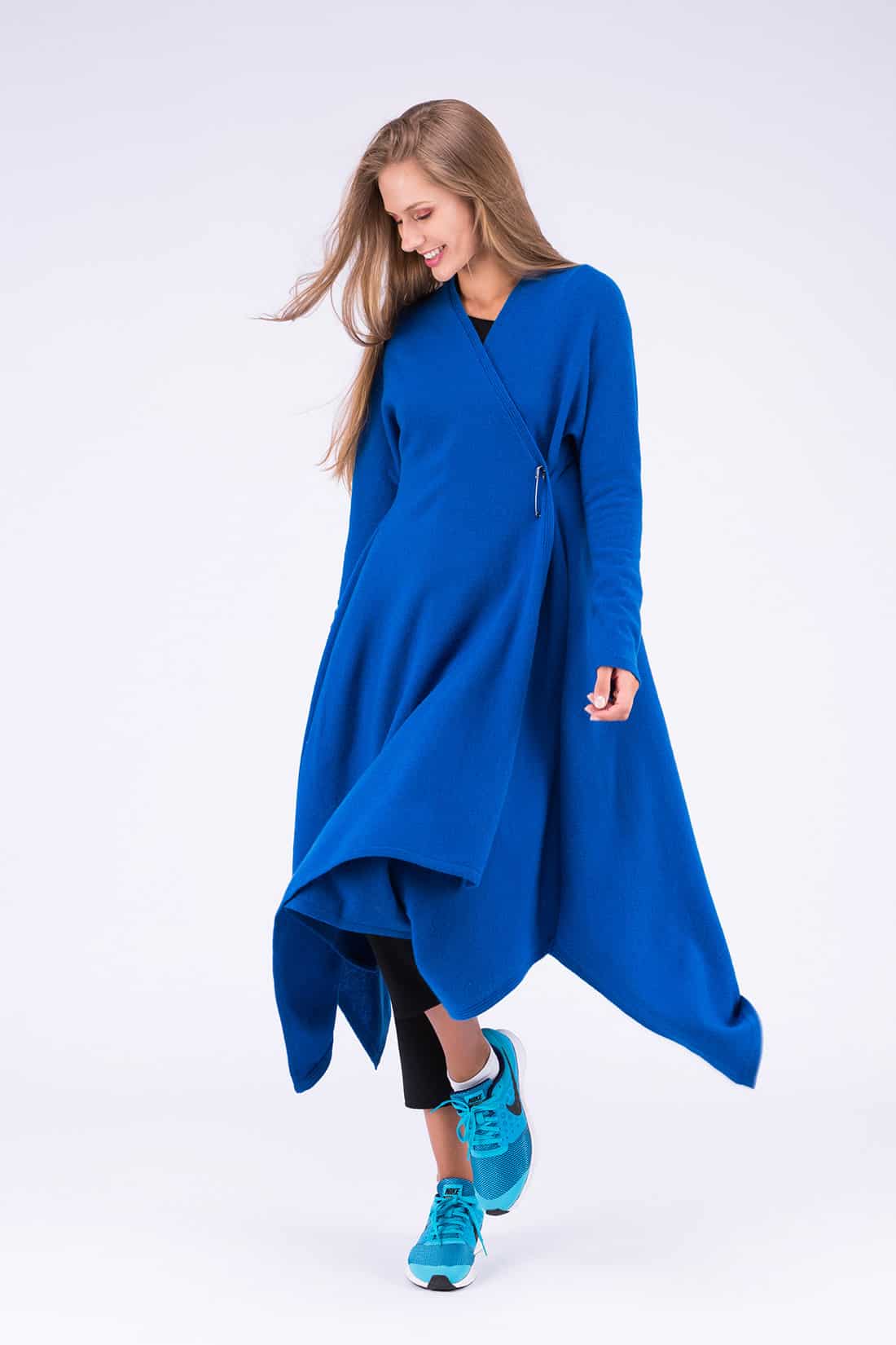 Robe-manteau bleu en laine ILULISSAT – Image 2