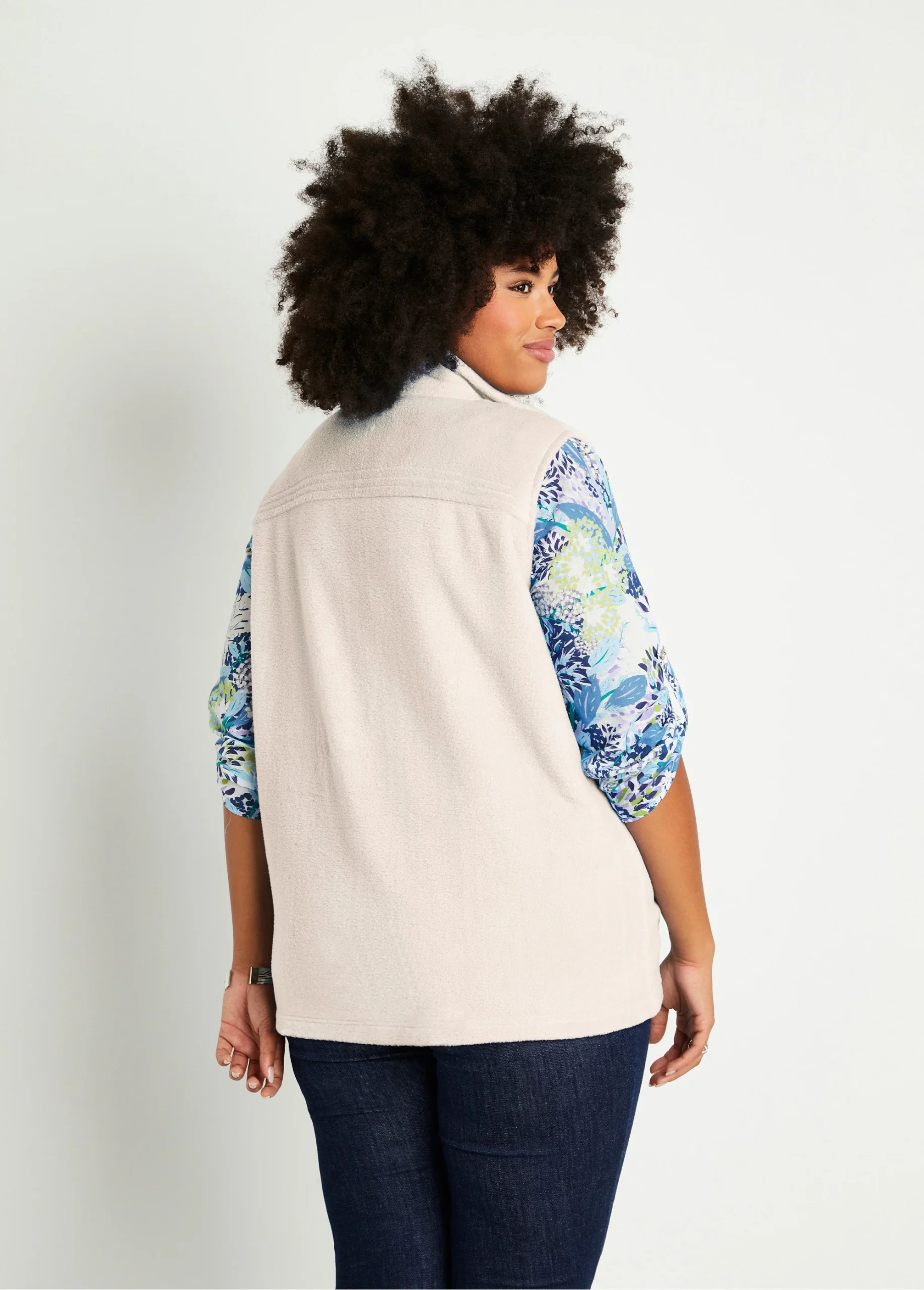 Blouson zippé sans manches polaire – Image 3