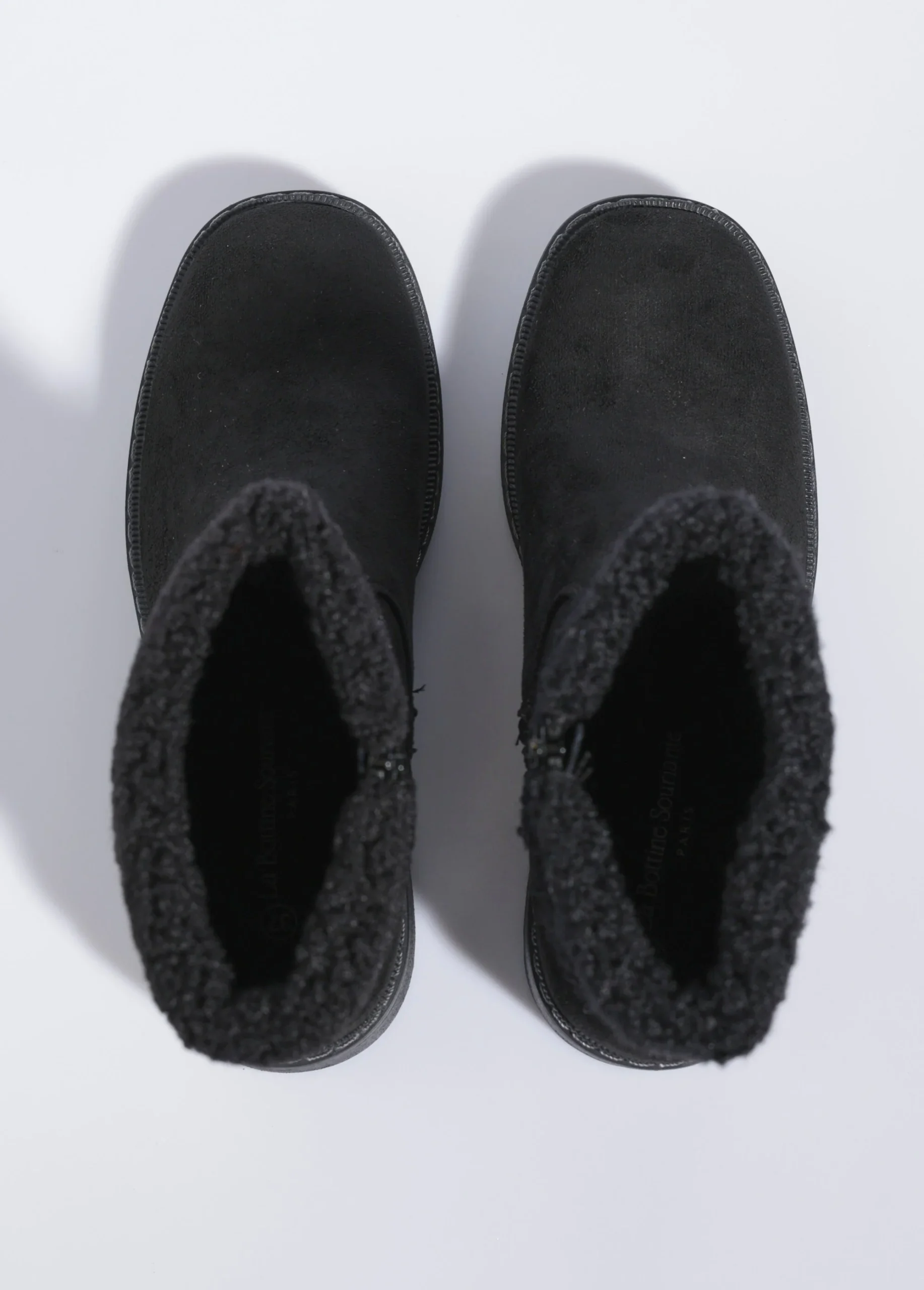 Boots suédine à talon, revers fourrure – Image 5