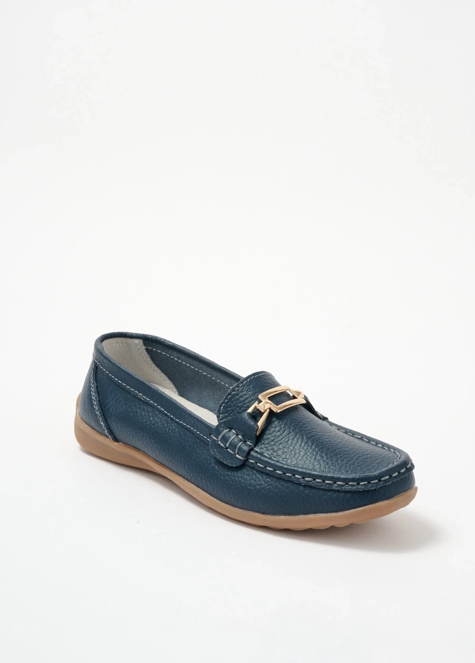 Mocassins détail métal semelle antidérapante
