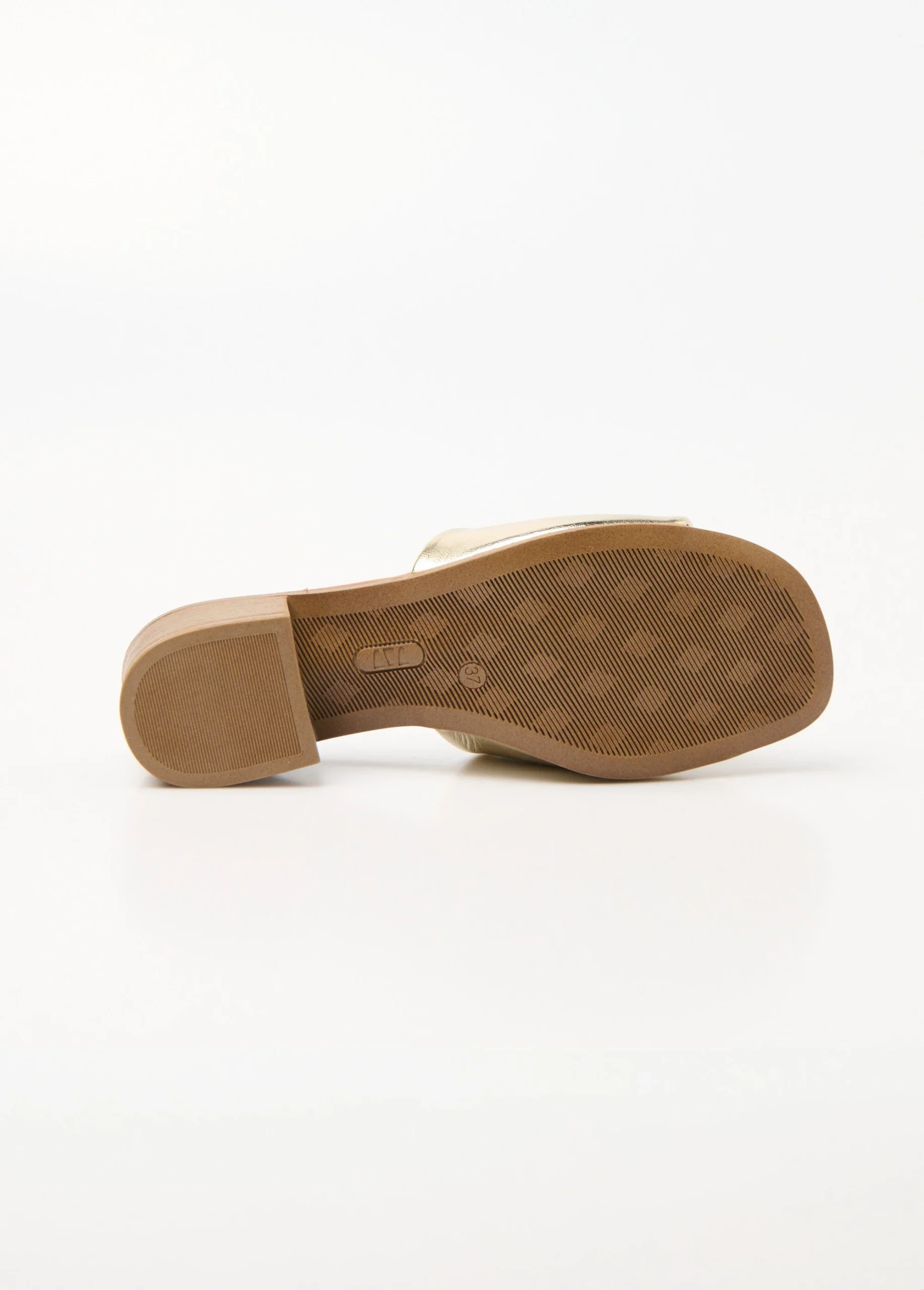 Mules cuir à talon avec détail métal – Image 3