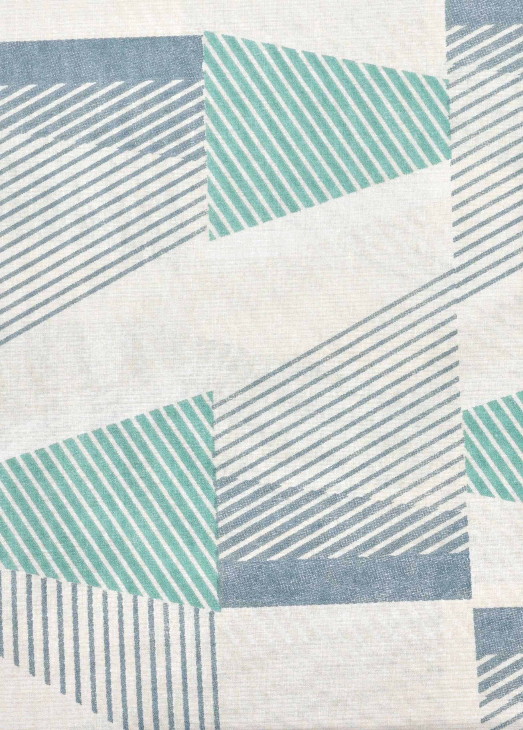 Parure de lit 4 pièces avec drap plat, quadri – Image 3