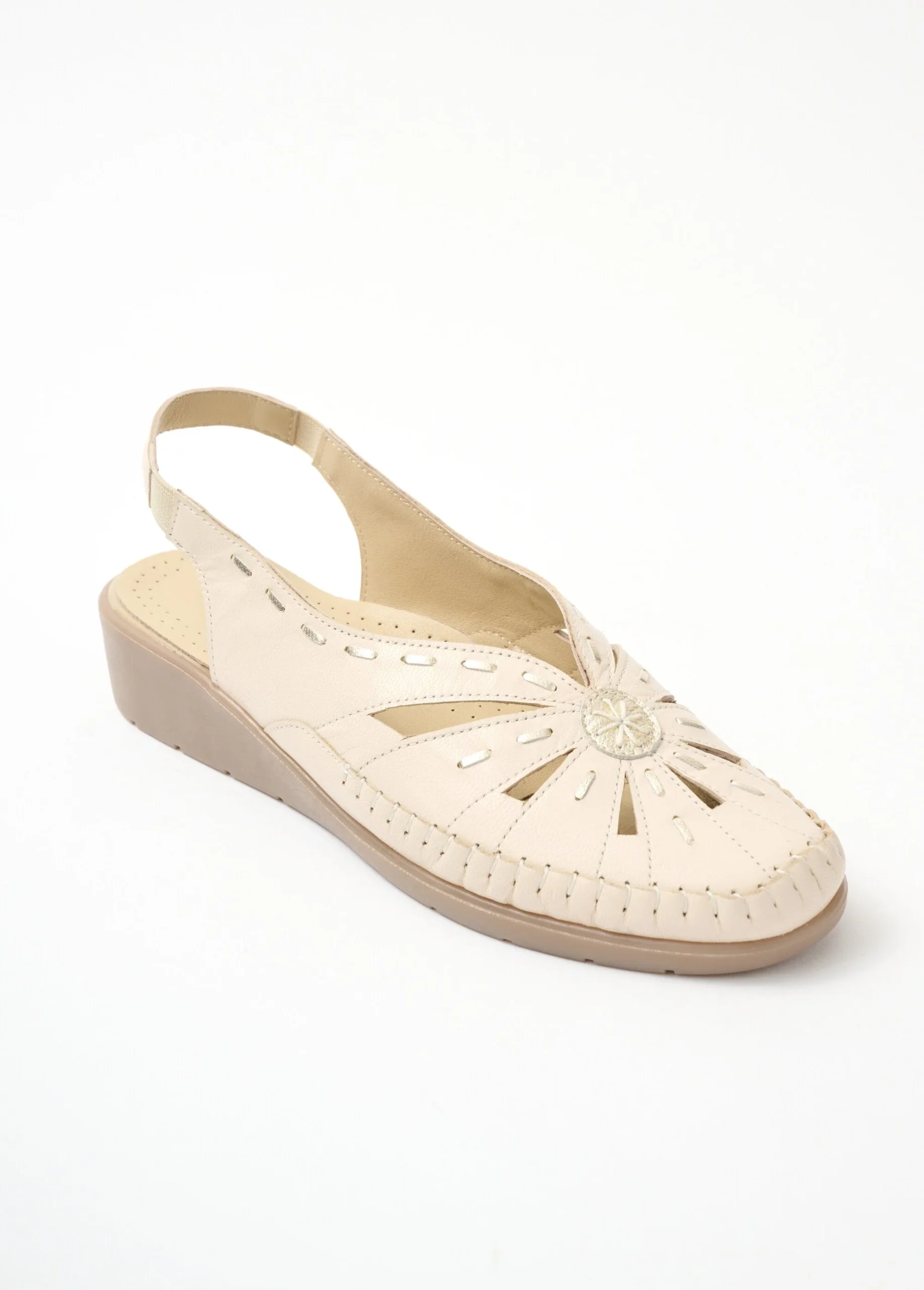 Sandales cuir bout fermé largeur confort