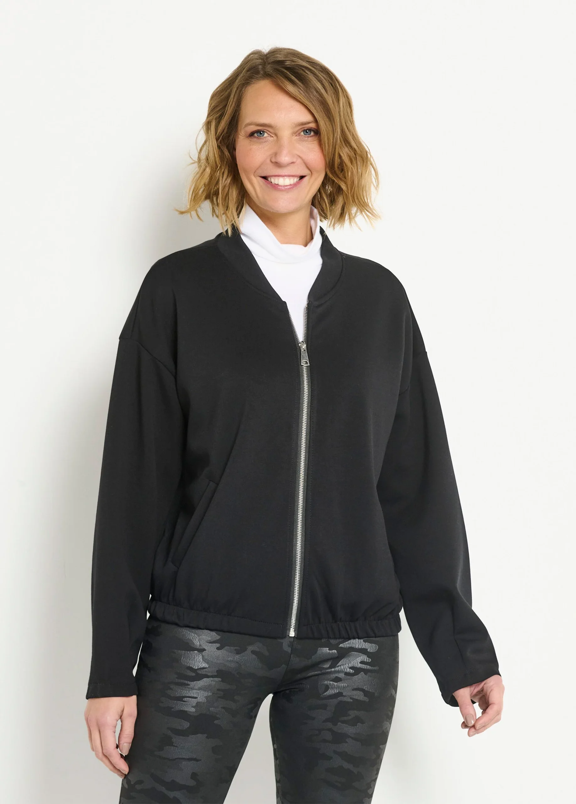 Veste zippée confort type teddy